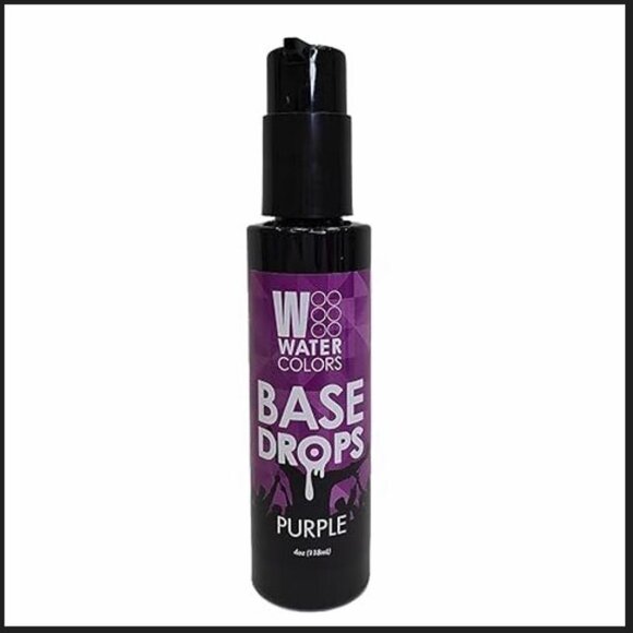 Water Colors Base Drops Purple in 4 oz Bottle - Picture 1 of 1